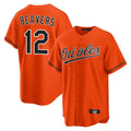 harde B.Orioles #12 Dylan Beavers Player Orange Home Game Stitched Jerseys