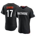 harde B.Orioles #17 Colton Cowser Player Black City Connect Limited Elite Home Game Stitched Jerseys
