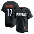 harde B.Orioles #17 Colton Cowser Player Black City Connect Limited Home Game Stitched Jerseys