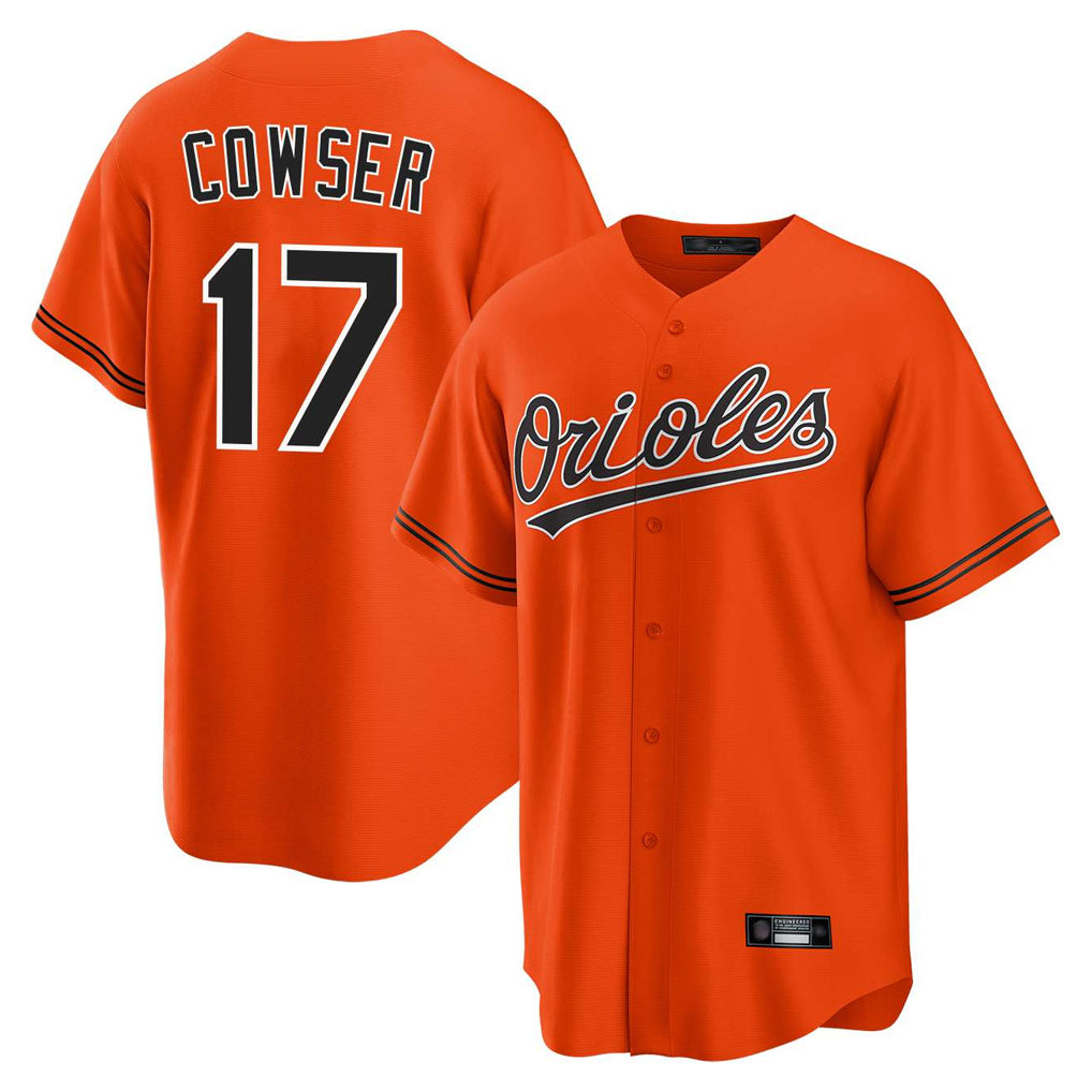 harde B.Orioles #17 Colton Cowser Player Orange Home Game Stitched Jerseys