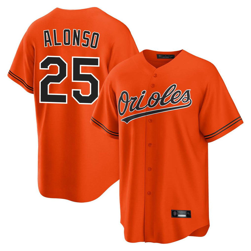 harde B.Orioles #25 Pete Alonso Player Orange Home Game Stitched Jerseys