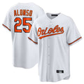 harde B.Orioles #25 Pete Alonso Player White Home Game Stitched Jerseys