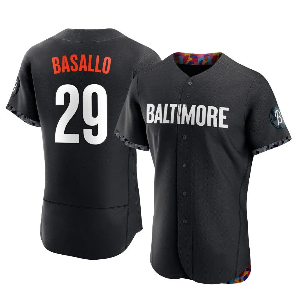 harde B.Orioles #29 Samuel Basallo Player Black City Connect Limited Elite Home Game Stitched Jerseys