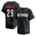 harde B.Orioles #29 Samuel Basallo Player Black City Connect Limited Home Game Stitched Jerseys
