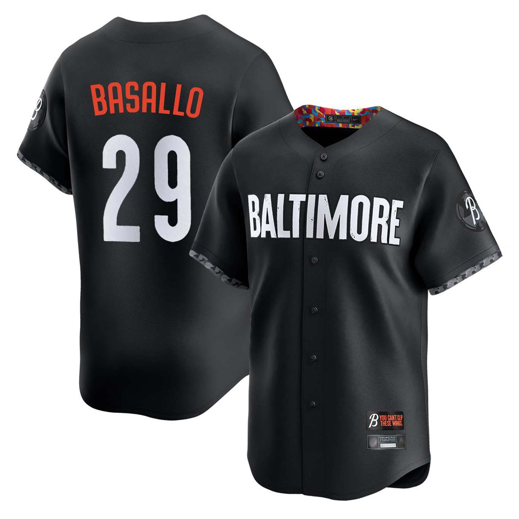 harde B.Orioles #29 Samuel Basallo Player Black City Connect Limited Home Game Stitched Jerseys