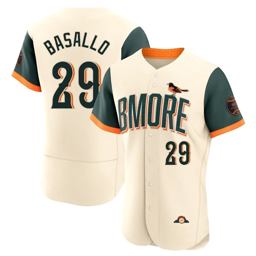 harde B.Orioles #29 Samuel Basallo Player Cream 2026 City Connect Limited Elite Home Game Stitched Jerseys