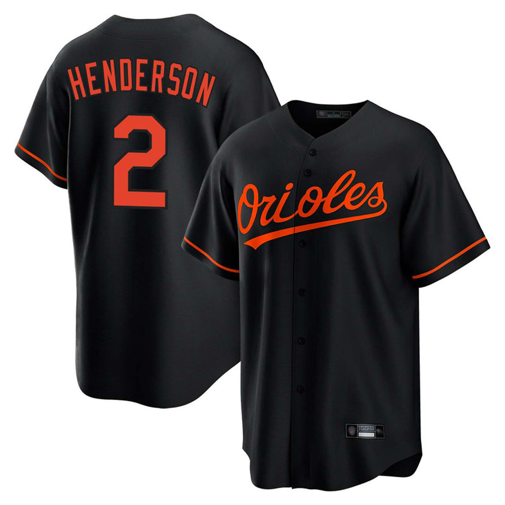 harde B.Orioles #2 Gunnar Henderson Player Black Home Game Stitched Jerseys