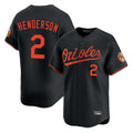 harde B.Orioles #2 Gunnar Henderson Player Black Limited Home Game Stitched Jerseys
