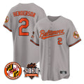 harde B.Orioles #2 Gunnar Henderson Player Gray 30th Anniversary of 2131 Home Game Stitched Jerseys