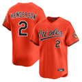harde B.Orioles #2 Gunnar Henderson Player Orange Limited Home Game Stitched Jerseys