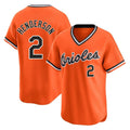 harde B.Orioles #2 Gunnar Henderson Player Orange T-shirt Limited Home Game Stitched Jerseys