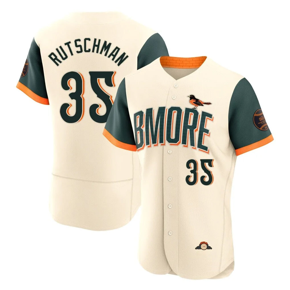 harde B.Orioles #35 Adley Rutschman Player Cream 2026 City Connect Limited Elite Home Game Stitched Jerseys