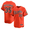 harde B.Orioles #35 Adley Rutschman Orange Limited Home Game Stitched Jerseys
