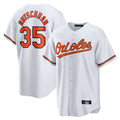 harde B.Orioles #35 Adley Rutschman Player White Home Game Stitched Jerseys