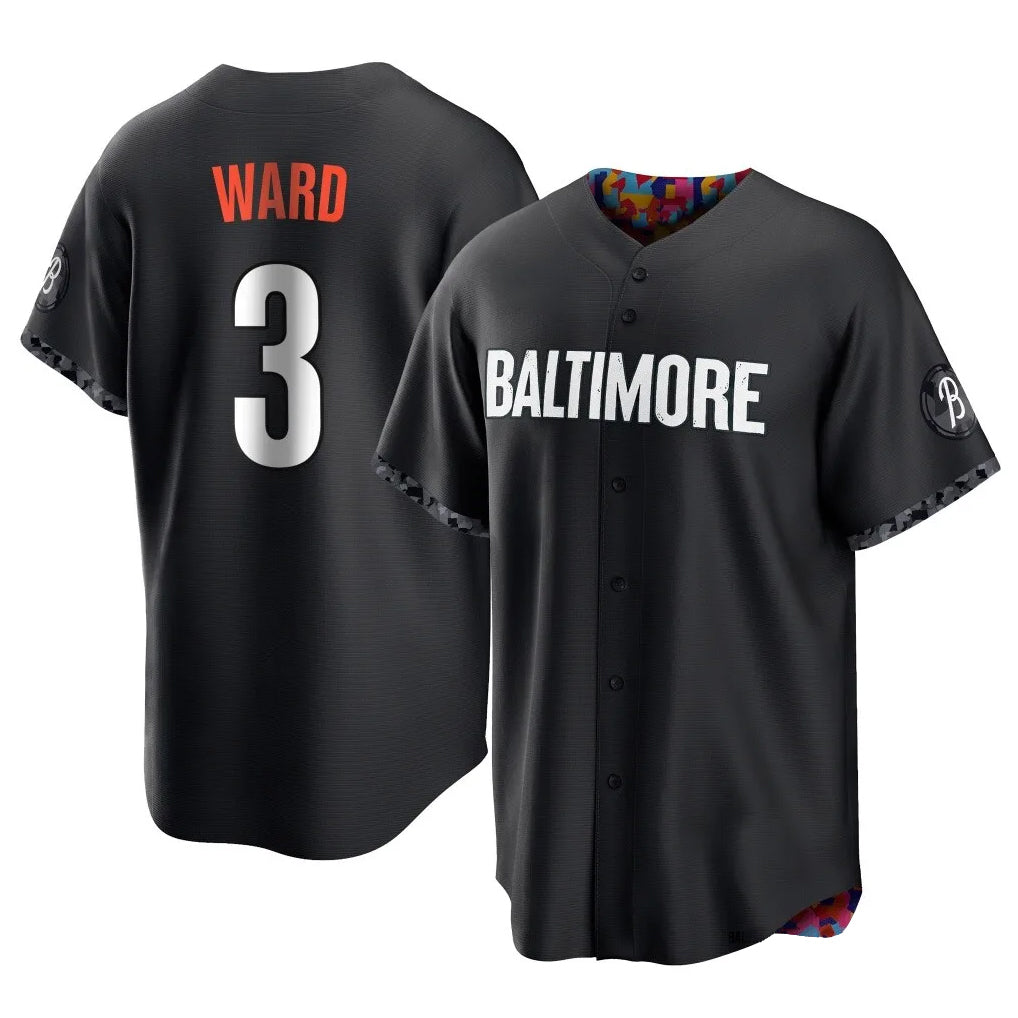 harde B.Orioles #3 Taylor Ward Player Black City Connect Home Game Stitched Jerseys
