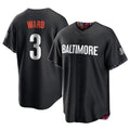 harde B.Orioles #3 Taylor Ward Player Black City Connect Home Game Stitched Jerseys