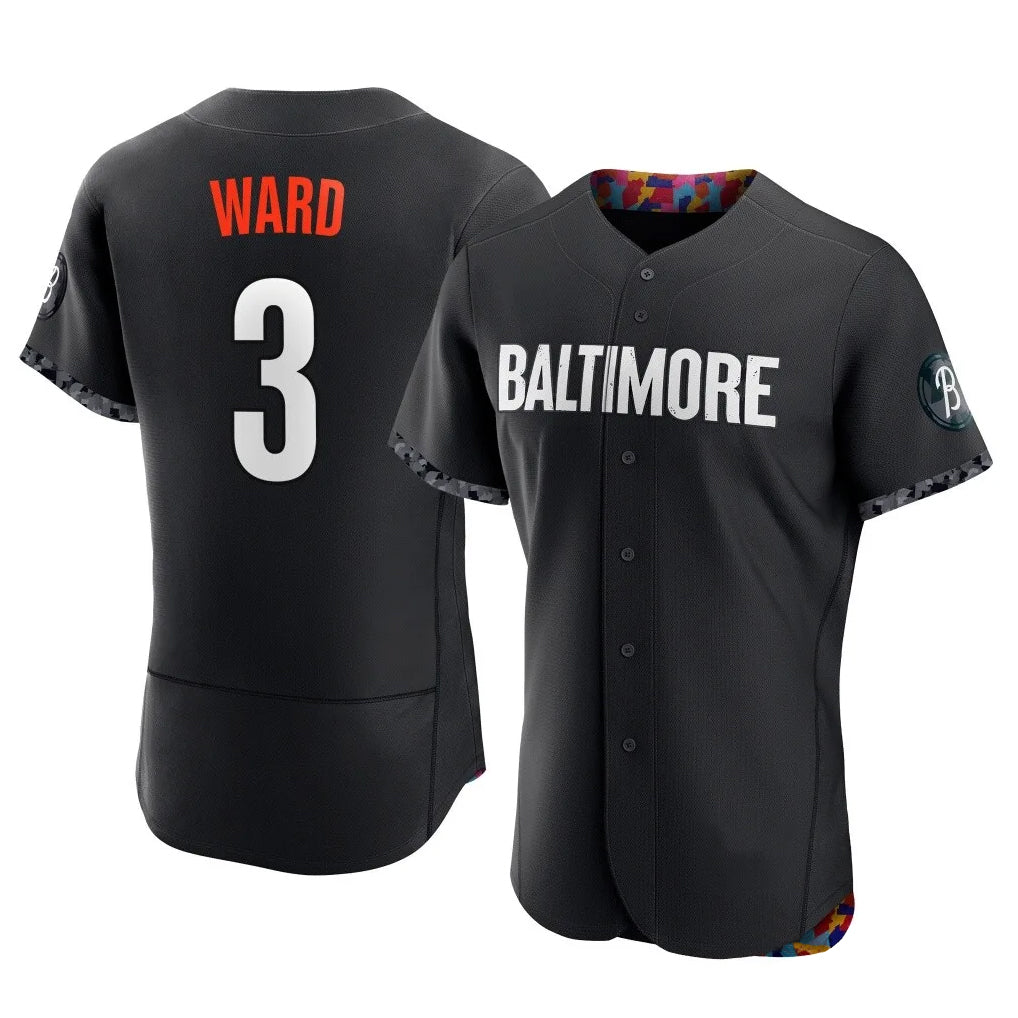 harde B.Orioles #3 Taylor Ward Player Black City Connect Limited Elite Home Game Stitched Jerseys