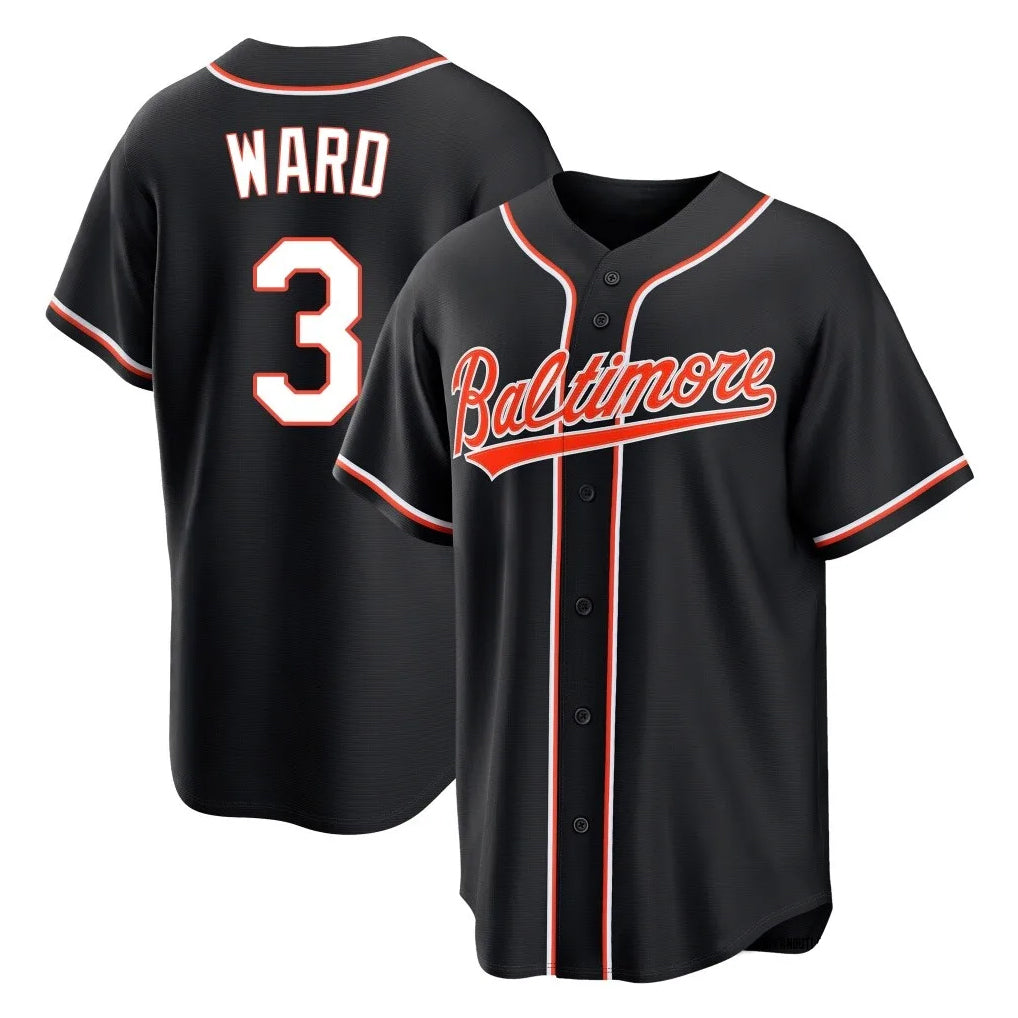 harde B.Orioles #3 Taylor Ward Player Black Out Home Game Stitched Jerseys