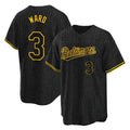 harde B.Orioles #3 Taylor Ward Player Black Snake Skin City Home Game Stitched Jerseys