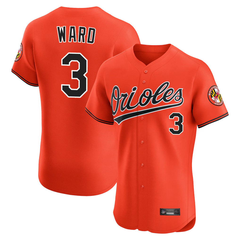 harde B.Orioles #3 Taylor Ward Player Orange Limited Elite Home Game Stitched Jerseys