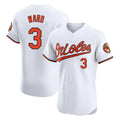 harde B.Orioles #3 Taylor Ward Player White Limited Elite Home Game Stitched Jerseys
