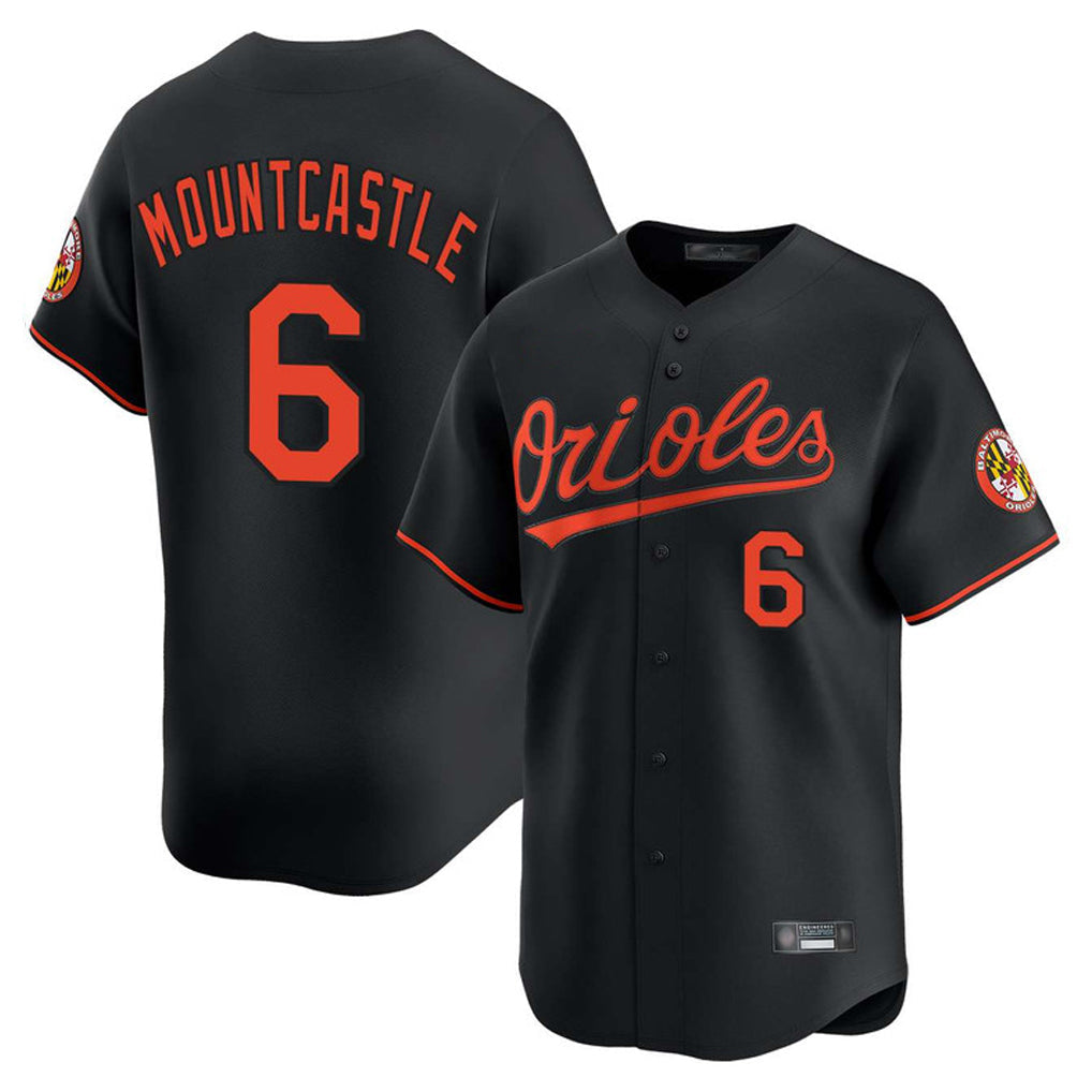 harde B.Orioles #6 Ryan Mountcastle Player Black Limited Home Game Stitched Jerseys