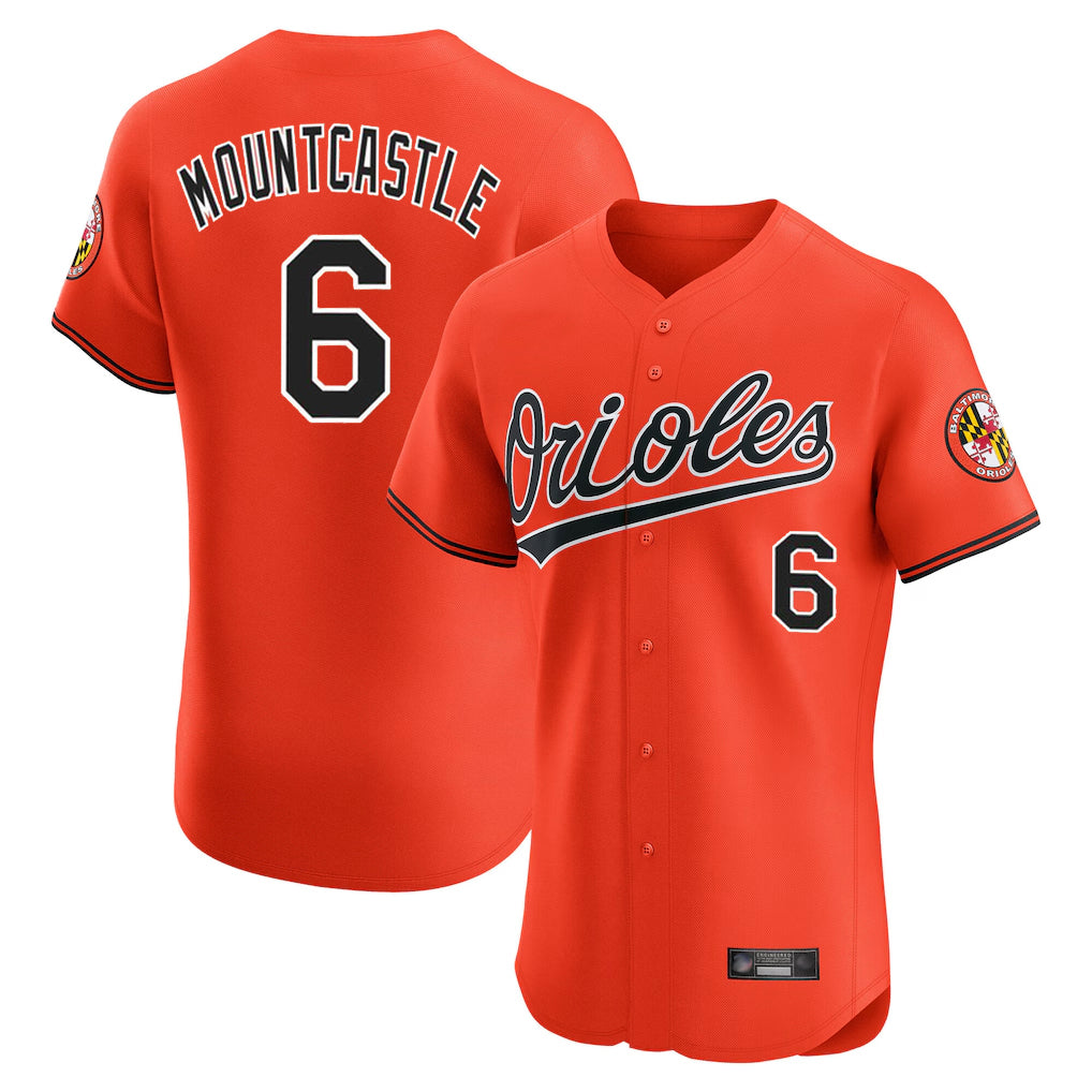 harde B.Orioles #6 Ryan Mountcastle Player Orange Limited Elite Home Game Stitched Jerseys