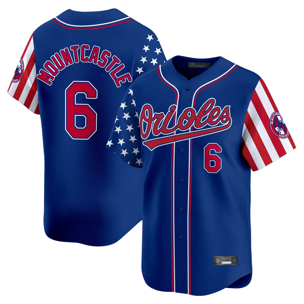harde B.Orioles #6 Ryan Mountcastle Player Royal Independence Day Vapor Premier Limited Home Game Stitched Jerseys