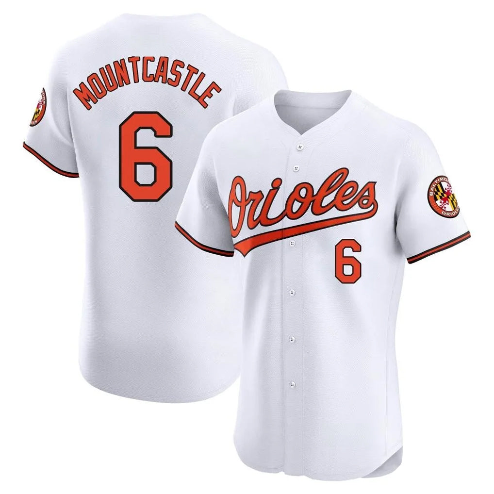 harde B.Orioles #6 Ryan Mountcastle Player White Limited Elite Home Game Stitched Jerseys