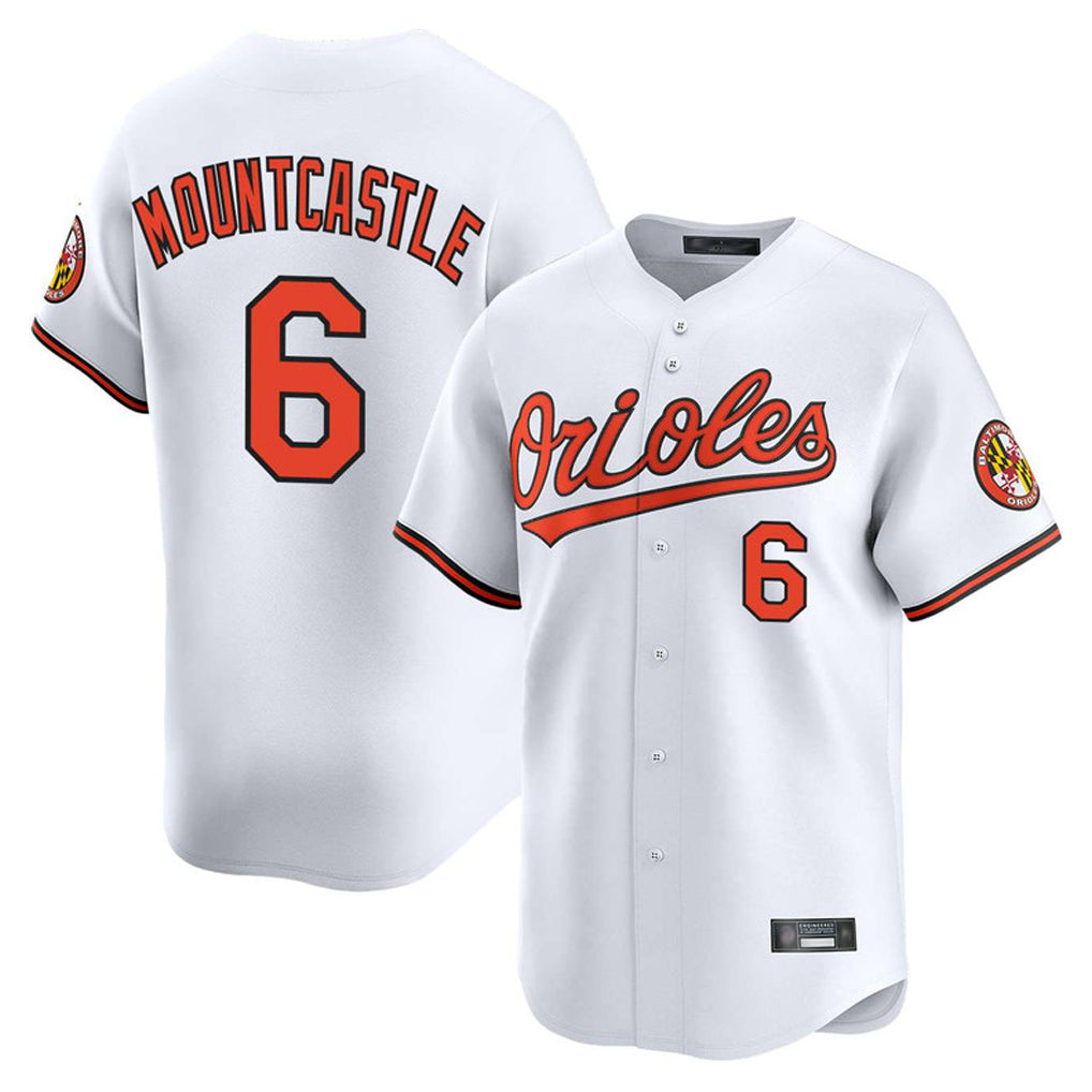harde B.Orioles #6 Ryan Mountcastle Player White Limited Home Game Stitched Jerseys