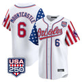 harde B.Orioles #6 Ryan Mountcastle Player White USA 250 Independence Day Vapor Premier Home Game Stitched Jerseys