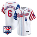 harde B.Orioles #6 Ryan Mountcastle Player White USA 250 Independence Day Vapor Premier Limited Home Game Stitched Jerseys