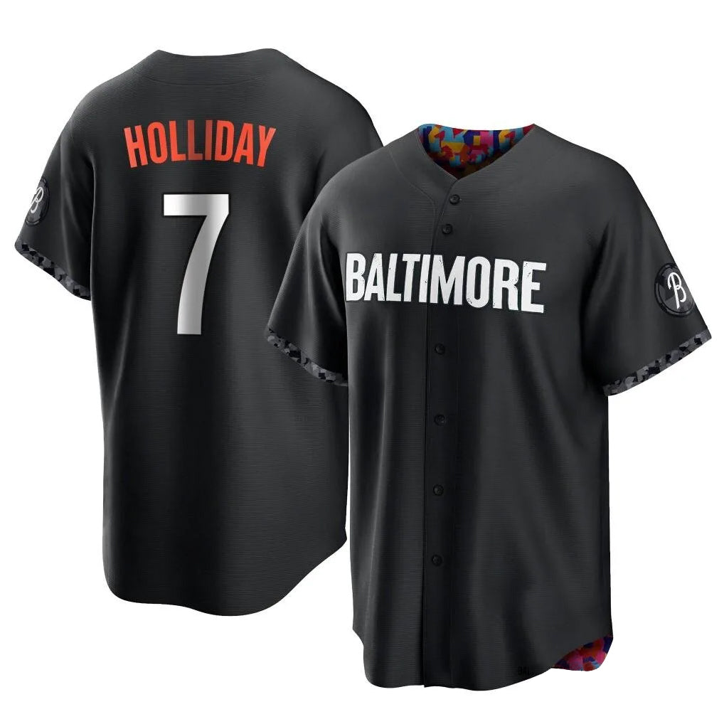 harde B.Orioles #7 Jackson Holliday Player Black City Connect Home Game Stitched Jerseys