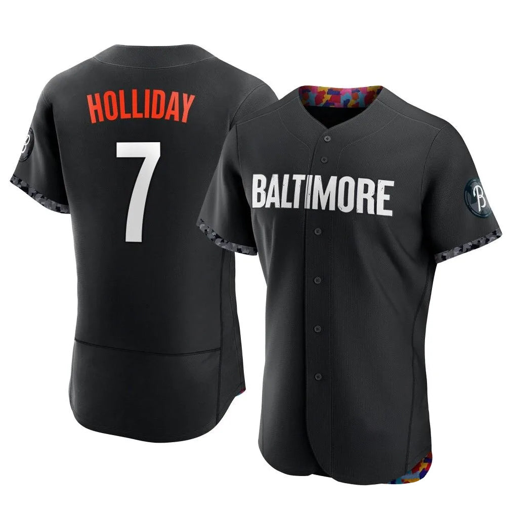 harde B.Orioles #7 Jackson Holliday Player Black City Connect Limited Elite Home Game Stitched Jerseys