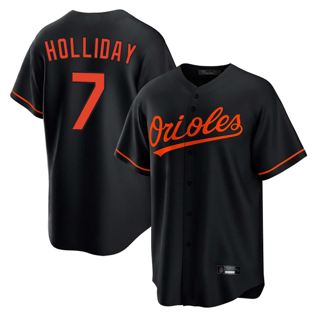 harde B.Orioles #7 Jackson Holliday Player Black Home Game Stitched Jerseys