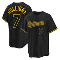 harde B.Orioles #7 Jackson Holliday Player Black Snake Skin City Home Game Stitched Jerseys