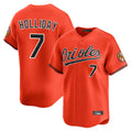 harde B.Orioles #7 Jackson Holliday Player Orange Limited Home Game Stitched Jerseys