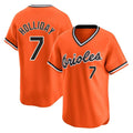 harde B.Orioles #7 Jackson Holliday Player Orange T-shirt Limited Home Game Stitched Jerseys