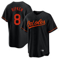 harde B.Orioles #8 Cal Ripken Player Black Home Game Stitched Jerseys
