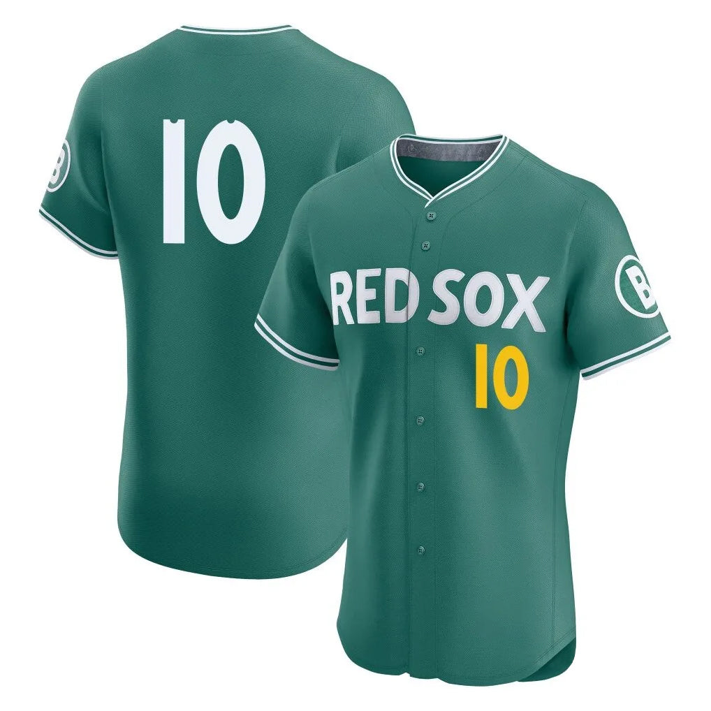 harde B.Red Sox #10 Trevor Story Player Green City Connect Limited Elite Home Game Stitched Jerseys