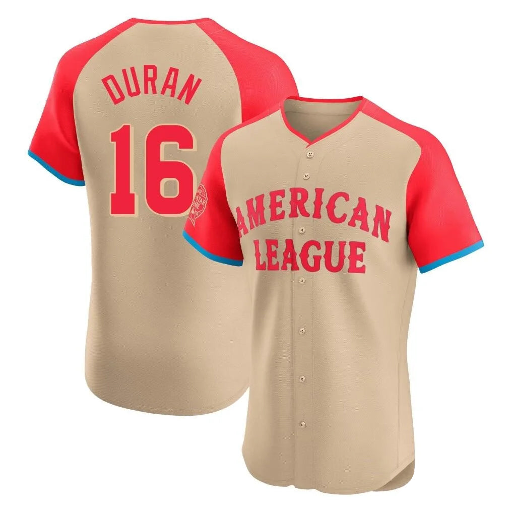 harde B.Red Sox #16 Jarren Duran Player Cream All-Star Short-Sleeved Limited Elite Home Game Stitched Jerseys