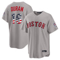 harde B.Red Sox #16 Jarren Duran Player Gray Road USA 250 Fourth of July Home Game Stitched Jerseys