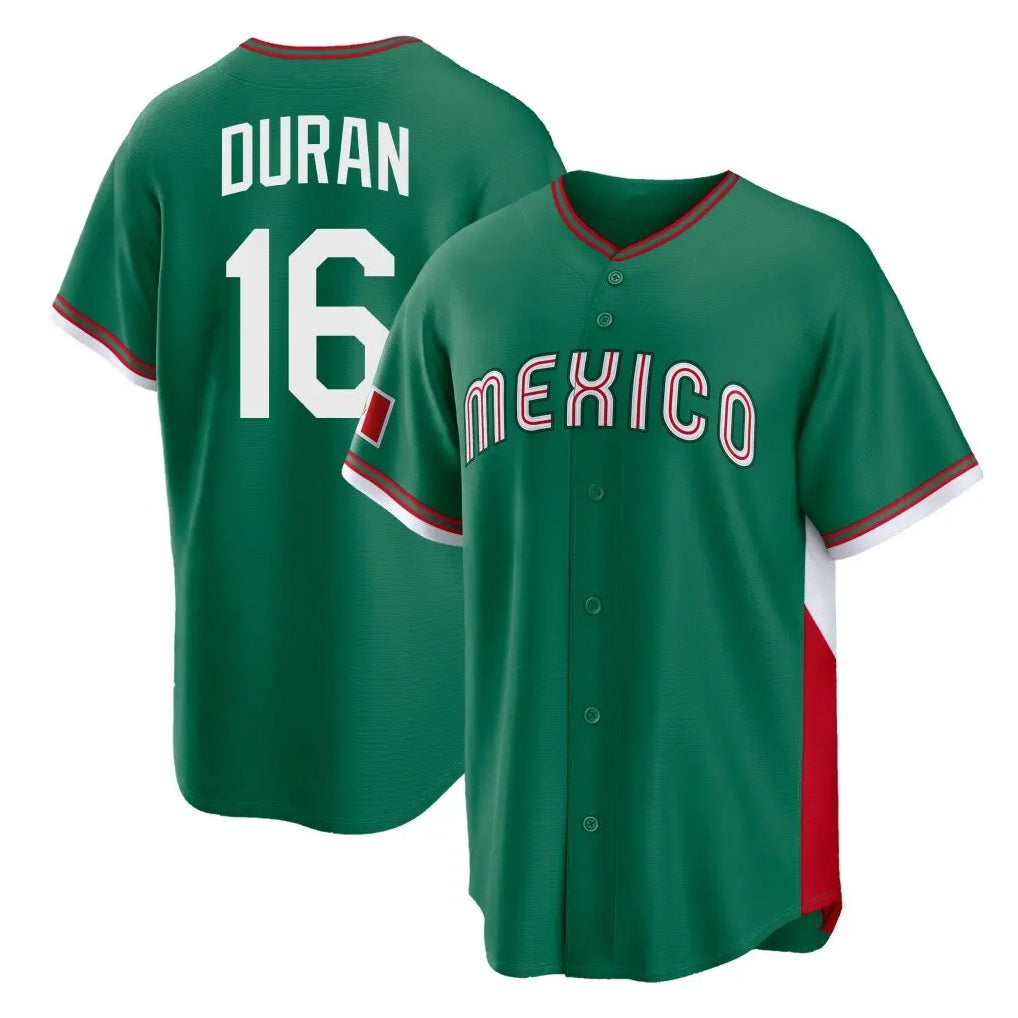 harde B.Red Sox #16 Jarren Duran Player Green Mexico 2026 World Classic Home Game Stitched Jerseys