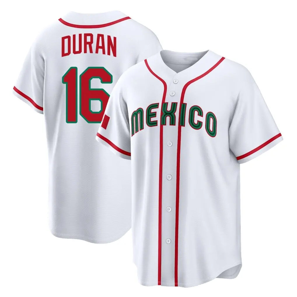 harde B.Red Sox #16 Jarren Duran Player White Mexico 2026 World Classic Home Game Stitched Jerseys