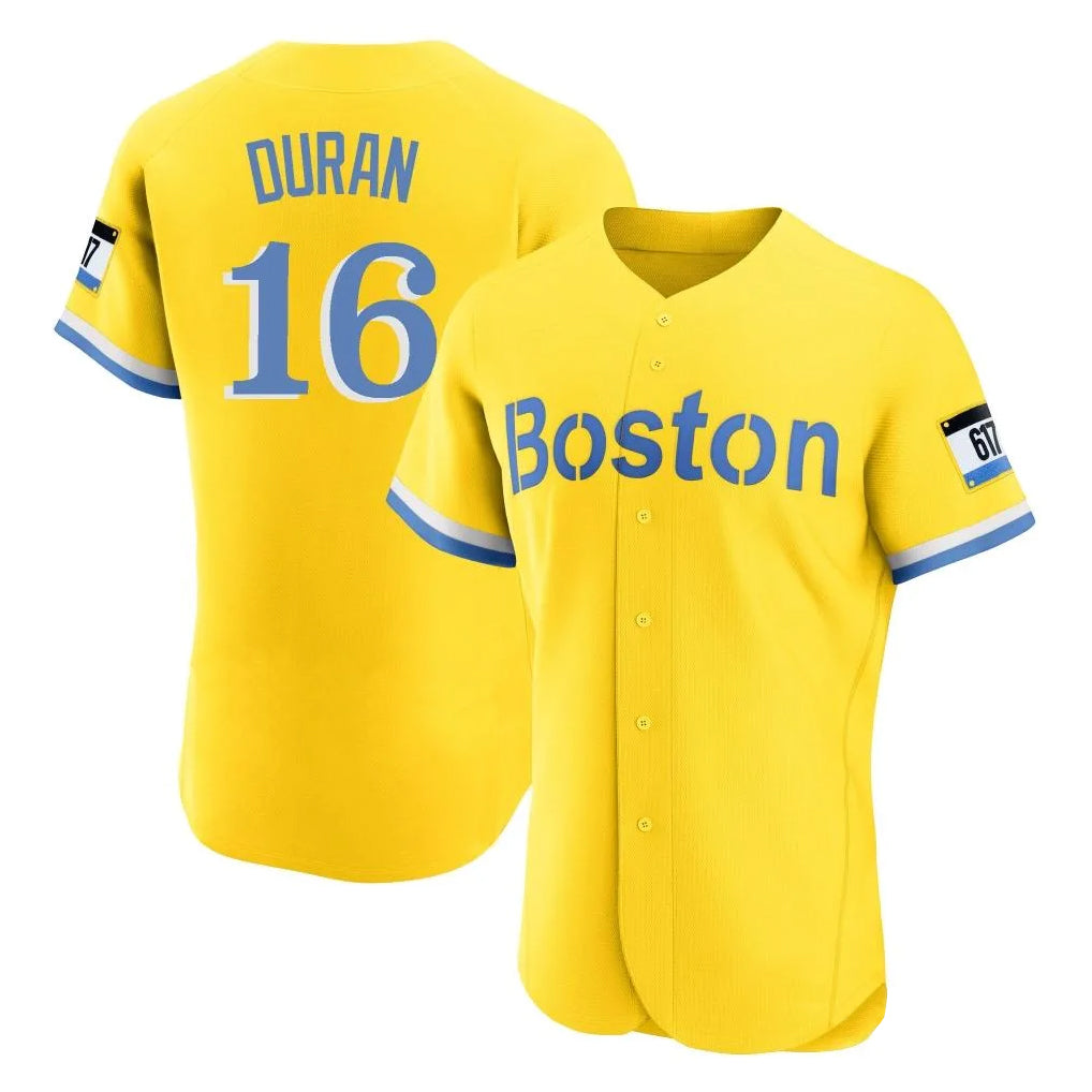 harde B.Red Sox #16 Jarren Duran Player Yellow Limited Elite Home Game Stitched Jersey
