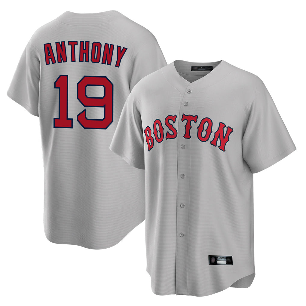 harde B.Red Sox #19 Roman Anthony Player Gray Road Home Game Stitched Jerseys