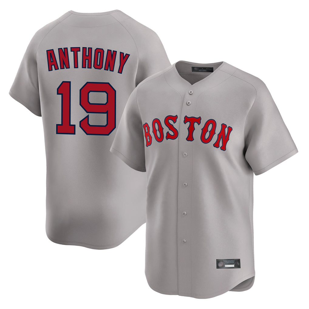 harde B.Red Sox #19 Roman Anthony Player Gray Road Limited Home Game Stitched Jerseys