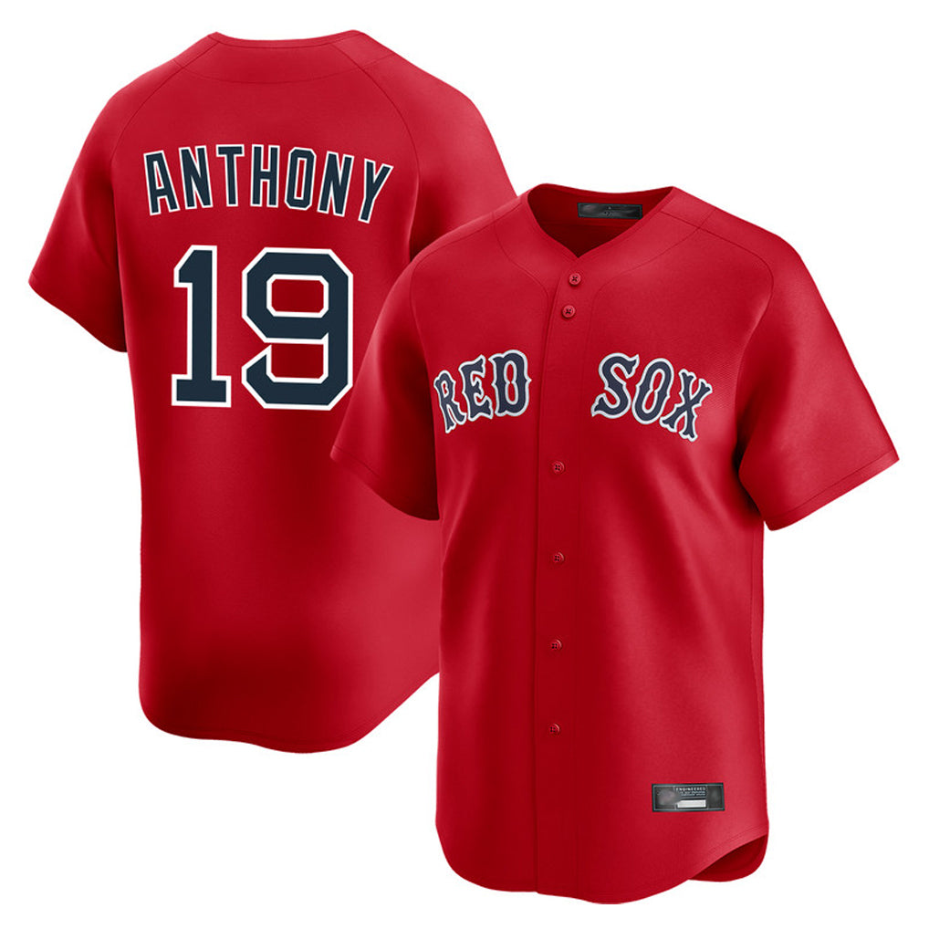 harde B.Red Sox #19 Roman Anthony Player Red Limited Home Game Stitched Jerseys