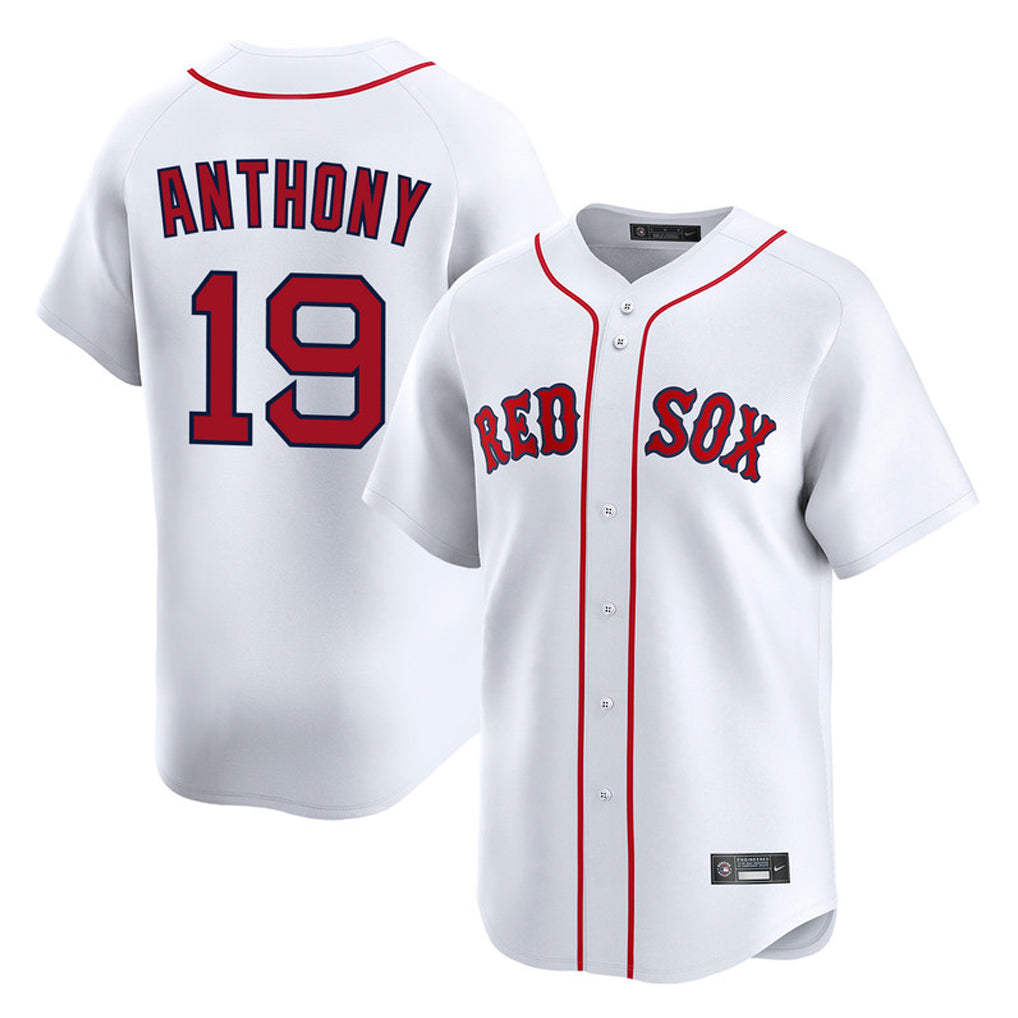 harde B.Red Sox #19 Roman Anthony Player White Limited Home Game Stitched Jerseys