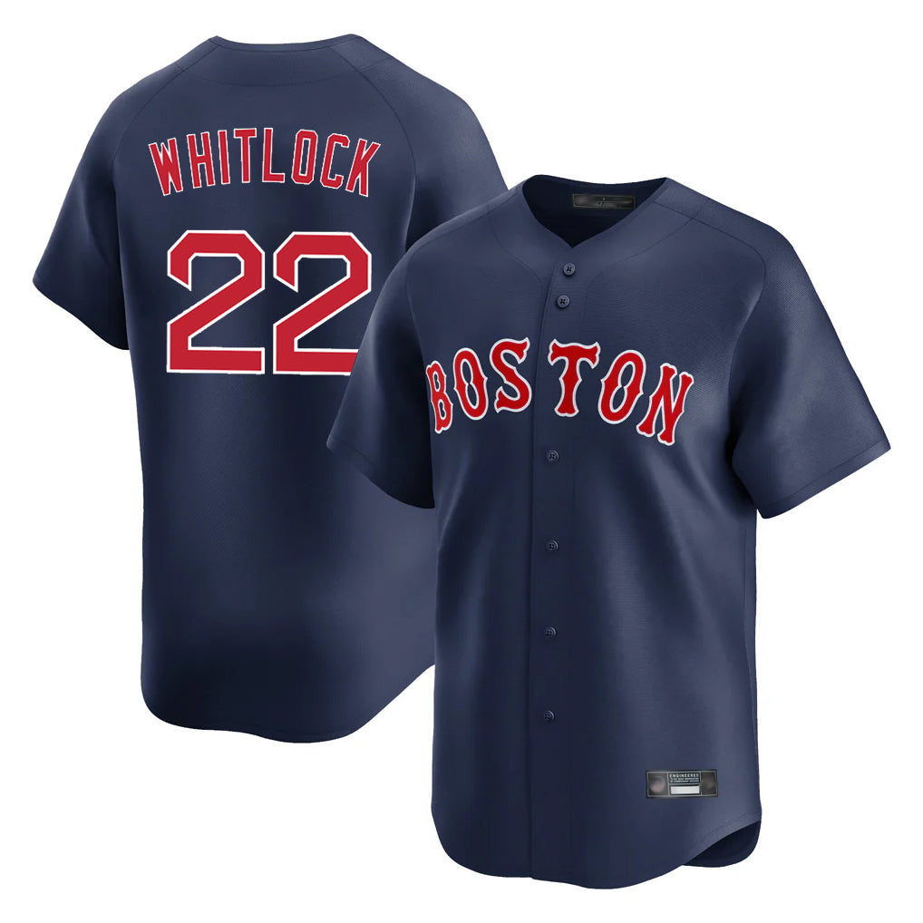 harde B.Red Sox #22 Garrett Whitlock Player Navy Limited Home Game Stitched Jerseys